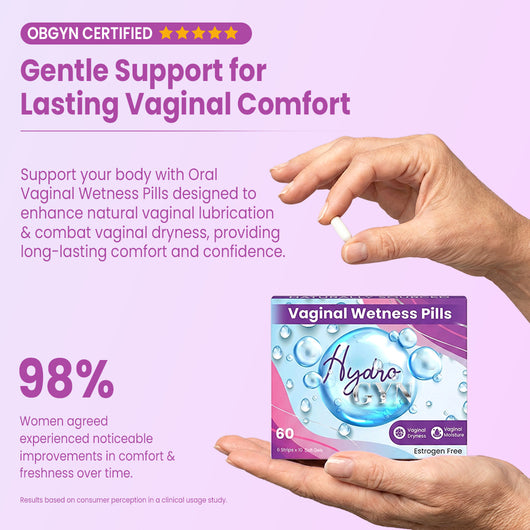 Vaginal Moisture Pills for Dryness Relief & Hydration | Slippery Elm Hydro GYN Vaginal Moisture Pills for Dryness Relief & Hydration | Slippery Elm Hydro GYN