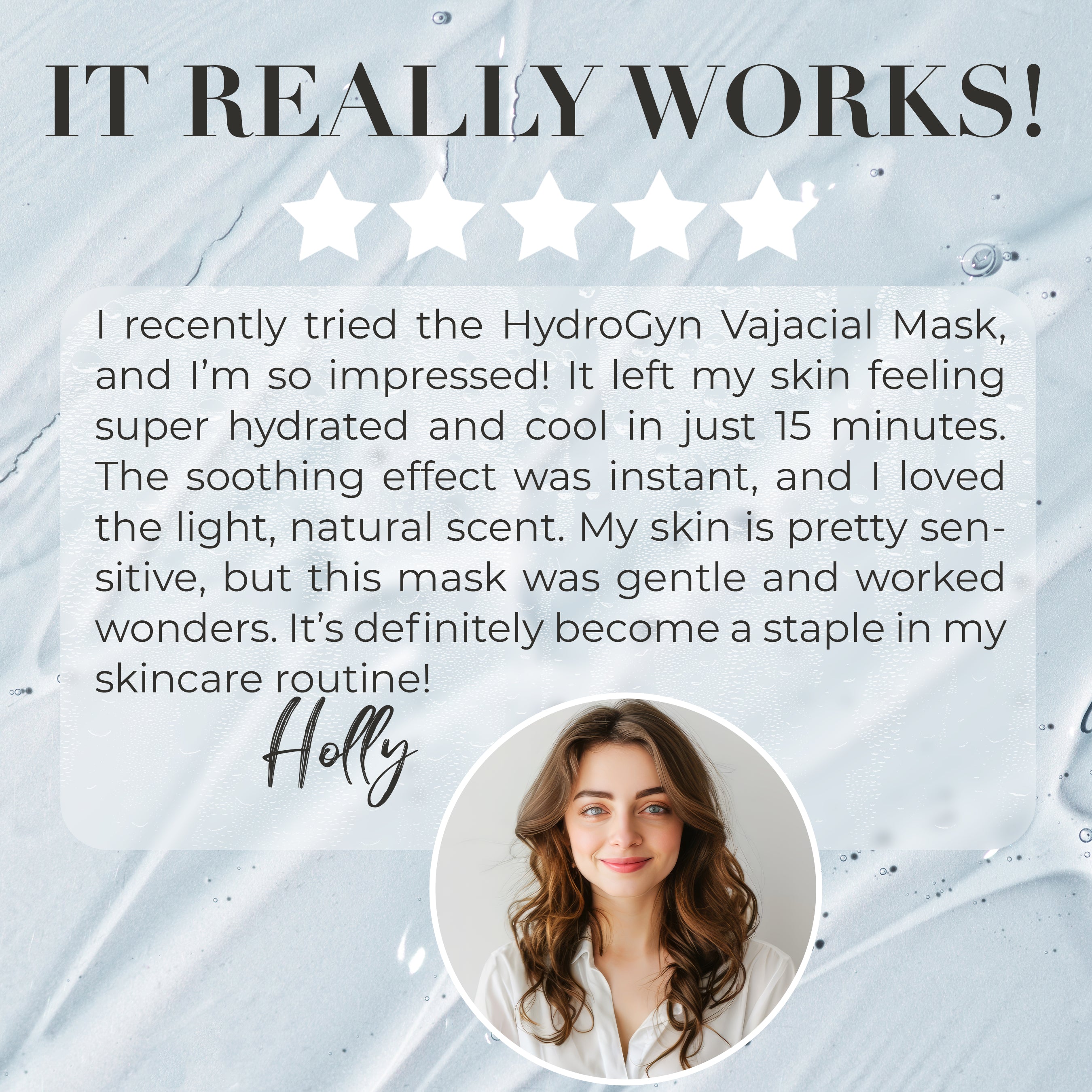 Bikini Area Soothing Vajacial Mask | Hydrating Treatment with Hyaluronic Acid & Aloe Vera | Gentle Care Hydrogel Mask for Bikini Line