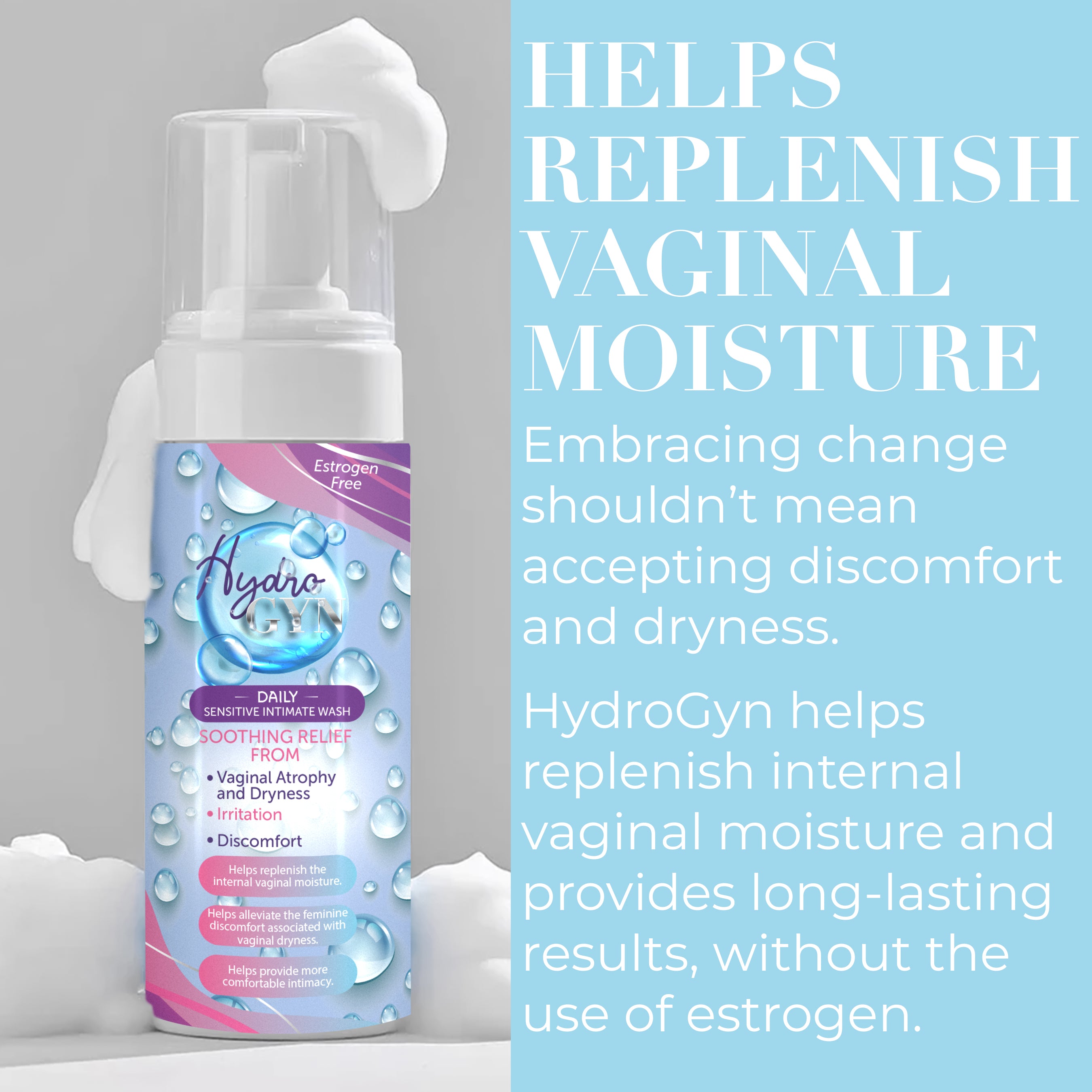 Unscented Feminine Wash for pH Balance & Vaginal Dryness Relief | Gentle Intimate Cleanser for Sensitive Skin | Advanced Hydration Care for Women