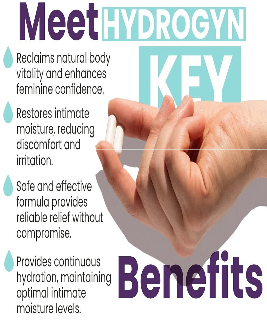 Vaginal Moisture Support Pills | Natural Supplement for Vaginal Dryness Relief & Hydration | Slippery Elm Capsules for Feminine Lubrication